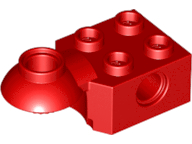 Plaatje in Gallery viewer laden, LEGO® los onderdeel Technische Steen in kleur Rood 48170