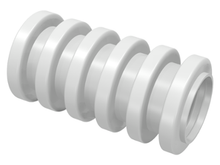Plaatje in Gallery viewer laden, LEGO® los onderdeel Slang Geribbeld in kleur Wit 78c02