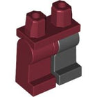 LEGO® los onderdeel Benen in kleur Donkerrood 970d04