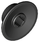 LEGO® los onderdeel Wiel in kleur Zwart 50254