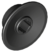 LEGO® los onderdeel Wiel in kleur Zwart 50254