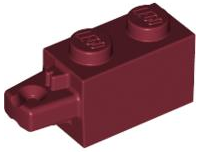 Plaatje in Gallery viewer laden, LEGO® los onderdeel Scharnier in kleur Donkerrood 30541