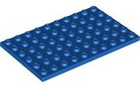 LEGO® los onderdeel Plaat Algemeen in kleur Blauw 3033