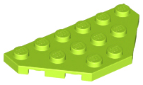 LEGO® los onderdeel Wig Plaat in kleur Limoen 2419