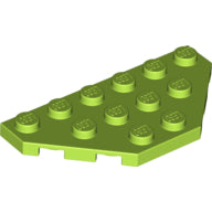 LEGO® los onderdeel Wig Plaat in kleur Limoen 2419