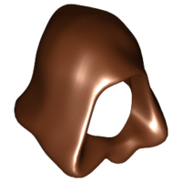 LEGO® los onderdeel Hoofddeksels Roodachtig Bruin 30381