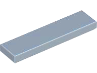 LEGO® los onderdeel Tegel Algemeen in kleur Zandblauw 2431