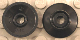 LEGO® los onderdeel Wiel in kleur Zwart 2927