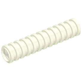 LEGO® los onderdeel Slang Geribbeld in kleur Wit 78c04