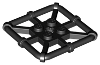 LEGO® los onderdeel Plaat Aangepast in kleur Zwart 30094