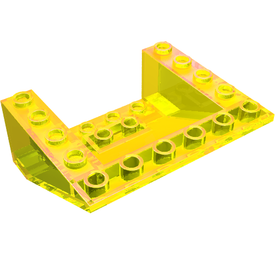 LEGO® los onderdeel Dakpan Omgekeerd Doorzichtig Geel 4228