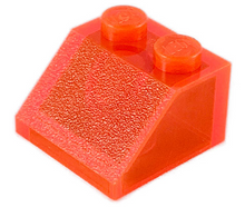 Plaatje in Gallery viewer laden, LEGO® onderdeel Dakpan Algemeen Doorzichtig Neon Oranje 3039