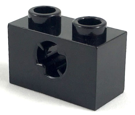 LEGO® los onderdeel Technische Steen in kleur Zwart 32064b