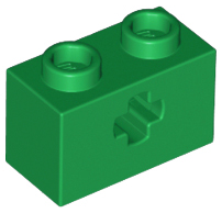 Plaatje in Gallery viewer laden, LEGO® los onderdeel Technische Steen in kleur Groen 32064