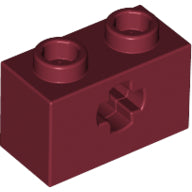 LEGO® los onderdeel Technische Steen Donkerrood 32064