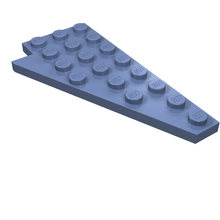 Plaatje in Gallery viewer laden, LEGO® los onderdeel Wig Plaat in kleur Zandblauw 3934