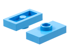 LEGO® los onderdeel Plaat Aangepast Medium Blauw 3794a