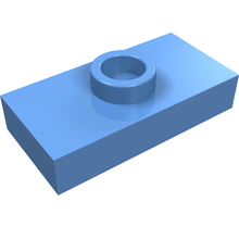 Plaatje in Gallery viewer laden, LEGO® los onderdeel Plaat Aangepast Medium Blauw 3794a