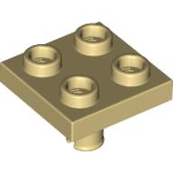 LEGO® los onderdeel Plaat Aangepast in kleur Geelbruin 2476