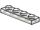 Plaatje in Gallery viewer laden, LEGO® los onderdeel Plaat Algemeen in kleur Doorzichtig 3710