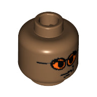 LEGO® los onderdeel Hoofd in kleur Licht Bruin 3626bpb0212