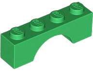 LEGO® los onderdeel Steen Boog in kleur Groen 3659