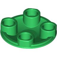 LEGO® los onderdeel Plaat Rond in kleur Groen 2654