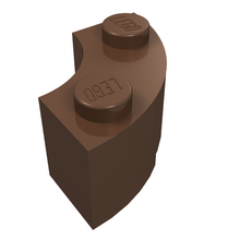 Plaatje in Gallery viewer laden, LEGO® los onderdeel Steen Rond in kleur Bruin 3063b