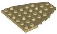 LEGO® los onderdeel Wig Plaat in kleur Geelbruin 50303