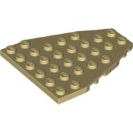 Plaatje in Gallery viewer laden, LEGO® los onderdeel Wig Plaat in kleur Geelbruin 50303