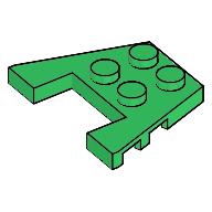 Plaatje in Gallery viewer laden, LEGO® los onderdeel Wig Plaat in kleur Groen 48183