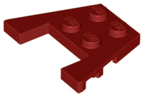 LEGO® los onderdeel Wig Plaat in kleur Donkerrood 48183