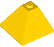 LEGO® los onderdeel Dakpan Algemeen in kleur Geel 3675