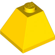 LEGO® los onderdeel Dakpan Algemeen in kleur Geel 3045
