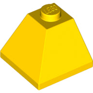 Plaatje in Gallery viewer laden, LEGO® los onderdeel Dakpan Algemeen in kleur Geel 3045