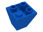 LEGO® los onderdeel Dakpan Omgekeerd in kleur Blauw 3676