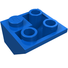 LEGO® los onderdeel Dakpan Omgekeerd in kleur Blauw 3676