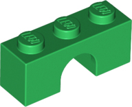 LEGO® los onderdeel Steen Boog in kleur Groen 4490