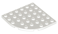 Plaatje in Gallery viewer laden, LEGO® los onderdeel Plaat Rond in kleur Wit 6003