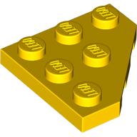 LEGO® los onderdeel Wig Plaat in kleur Geel 2450
