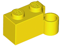 LEGO® los onderdeel Scharnier in kleur Geel 3831
