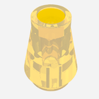 LEGO® los onderdeel Kegel in kleur Trans-Neon Geel 4589