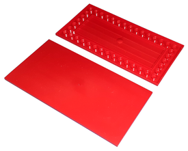 LEGO® los onderdeel Tegel Algemeen in kleur Rood 48288