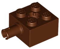 LEGO® los onderdeel Steen Aangepast Roodachtig Bruin 6232