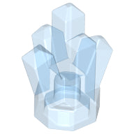 Plaatje in Gallery viewer laden, LEGO® los onderdeel Rots Doorschijnend Medium Blauw 52