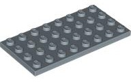 LEGO® los onderdeel Plaat Algemeen in kleur Zandblauw 3035