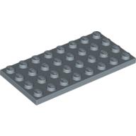 LEGO® los onderdeel Plaat Algemeen in kleur Zandblauw 3035