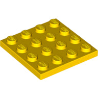 Plaatje in Gallery viewer laden, LEGO® los onderdeel Plaat Algemeen in kleur Geel 3031
