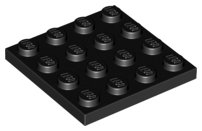LEGO® los onderdeel Plaat Algemeen in kleur Zwart 3031