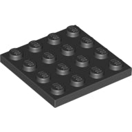 LEGO® los onderdeel Plaat Algemeen in kleur Zwart 3031